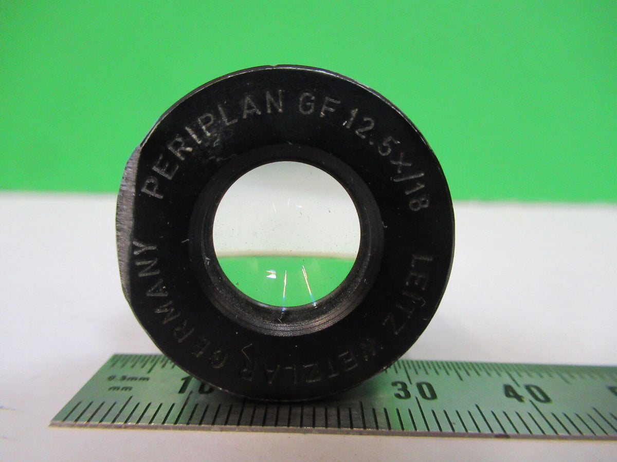 MICROSCOPE PART EYEPIECE LEITZ WETZLAR GF OPTICS 12.5X/10 AS PICTURED &P4-B-82