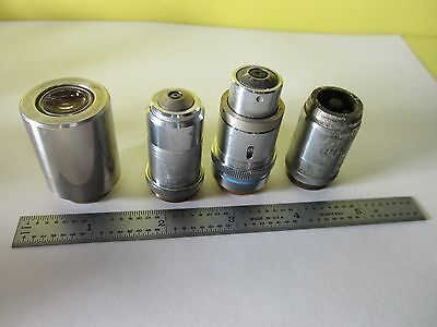 LOT MICROSCOPE OBJECTIVES scratch dent #31-B-04