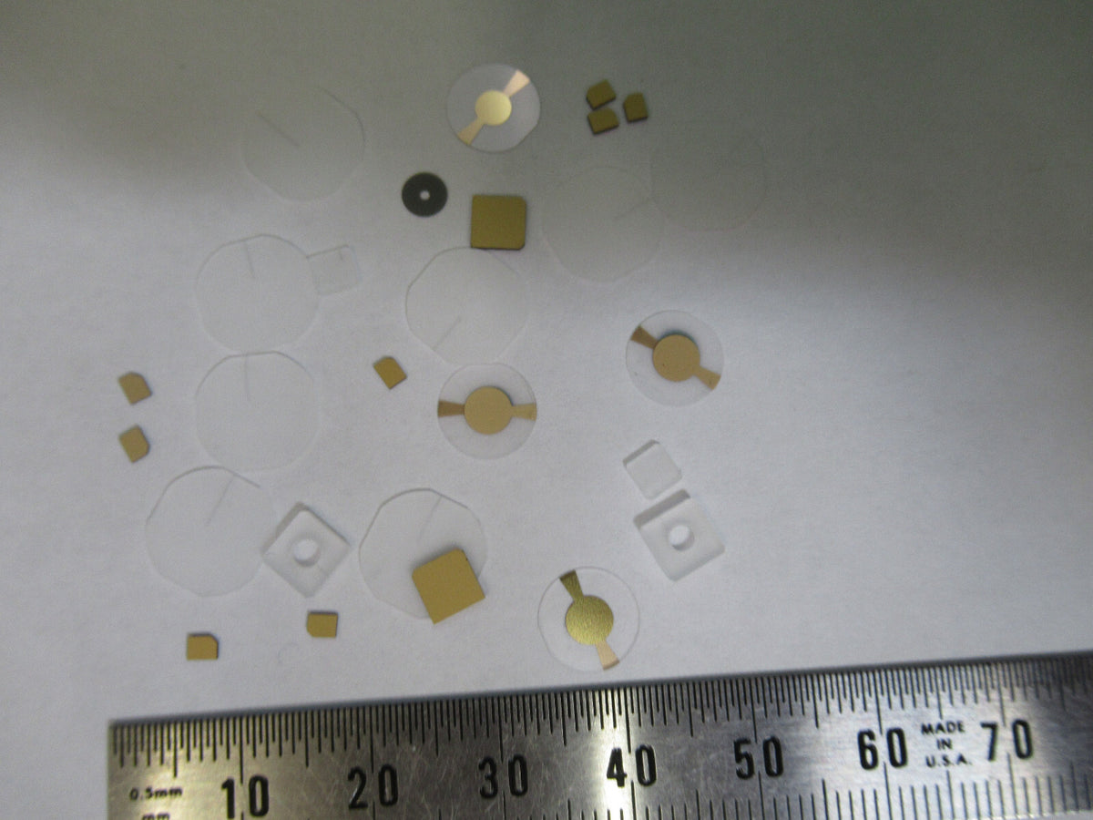 Lot Blanks Piezoelectric Quartz Crystal X-y-cut Gold Coated Piezo Sensor