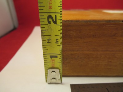 EMPTY MAHOGANY WOOD BOX RION ACCELEROMETER INSTRUMENTS JAPAN AS PICTURED #FT-1
