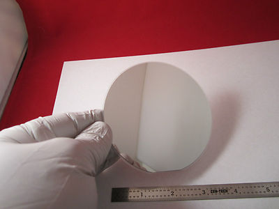 RARE SAPPHIRE WAFER SINGLE CRYSTAL COATED WITH PLATINUM 3000 ANGSTROMS  BIN#1C