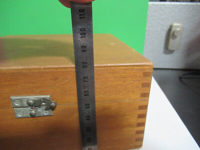 EMPTY WOOD BOX LEITZ WETZLAR GERMANY MICROSCOPE PART AS PICTURED R9-A-62