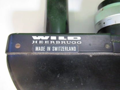 WILD HEERBRUGG SWISS binocular head MICROSCOPE PART AS PICTURED T6-A-63