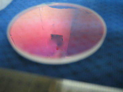 OPTICAL FILTER COATED [chipped on edge] laser #3-31 OPTICS BIN#3