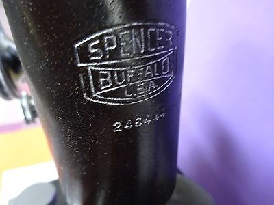 BRASS MICROSCOPE SPENCER ANTIQUE AMERICAN OPTICS &IL-2-20