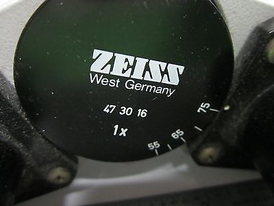 MICROSCOPE PART ZEISS GERMANY 473016 HEAD BINOCULAR OPTICS AS IS BIN#H2-D-11