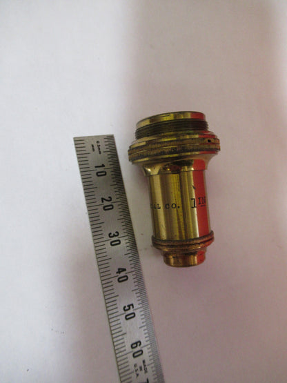 ANTIQUE BRASS BAUSCH LOMB LENS OBJECTIVE MICROSCOPE PART AS PICTURED T9-A-15