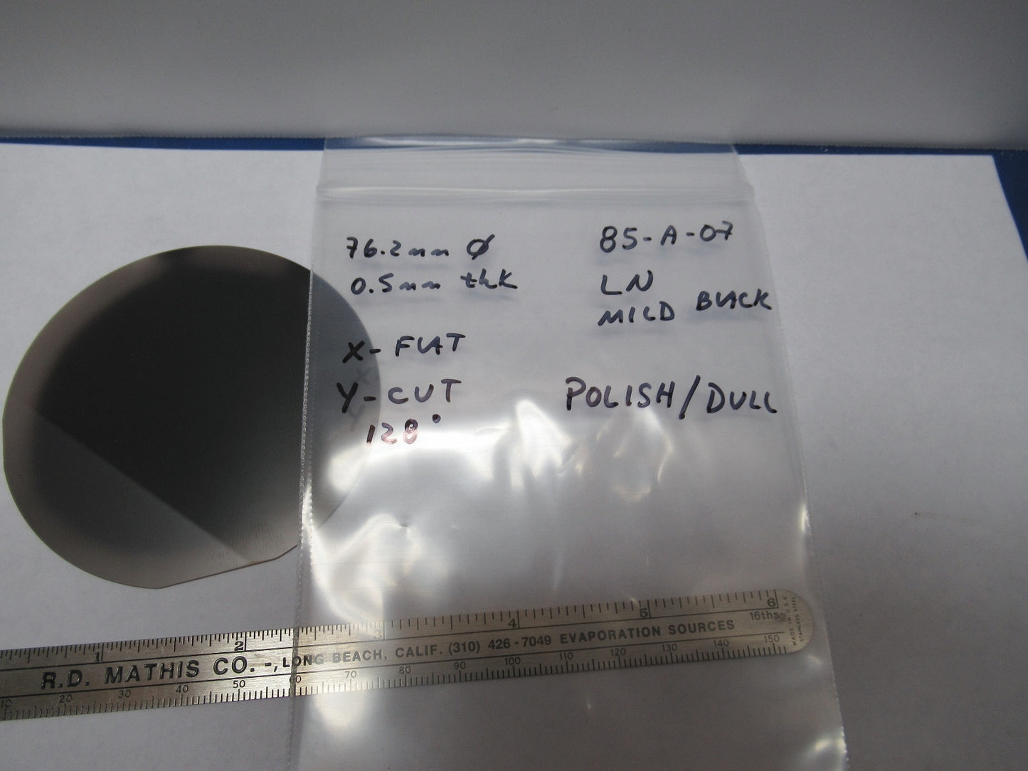 One Wafer Lithium Niobate Ln Saw Surface Acoustic Wave Y128d Blk