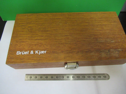 Empty Brüel & Kjær Denmark Mahogany Wood Box Instrument