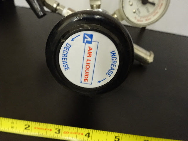 AIR LIQUIDE MANOMETER REGULATOR VALVE GAS PROCESS CONTROL AS IS #78-04