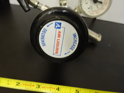 AIR LIQUIDE MANOMETER REGULATOR VALVE GAS PROCESS CONTROL AS IS #78-04