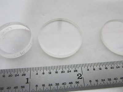 Optical Lot 3 Ea Lenses Mil Spec Laser Optics
