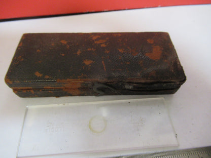 ANTIQUE CARL ZEISS CALIBRATION MICROMETER MICROSCOPE PART AS PICTURED F8-A-53