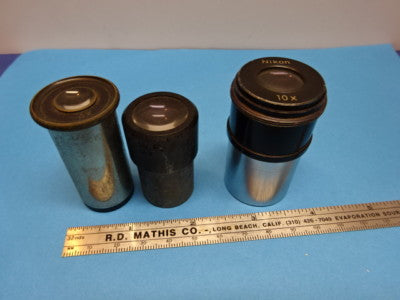 Lot Eyepieces [dirty, scratch, chips] Microscope Part AS IS