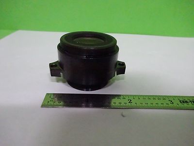 MIKROSKOPTEIL POLYVAR REICHERT LEICA MESSING MONTIERTE LINSENOPTIK WIE BESEHEN BIN#W3-44