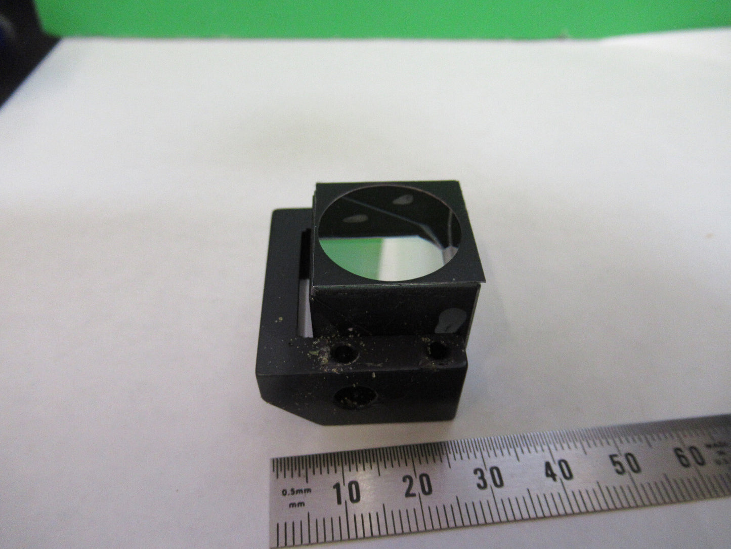 BAUSCH LOMB POL BEAM SPLITTER PRISM OPTICS MICROSCOPE PART AS PICTURED X6-A-104