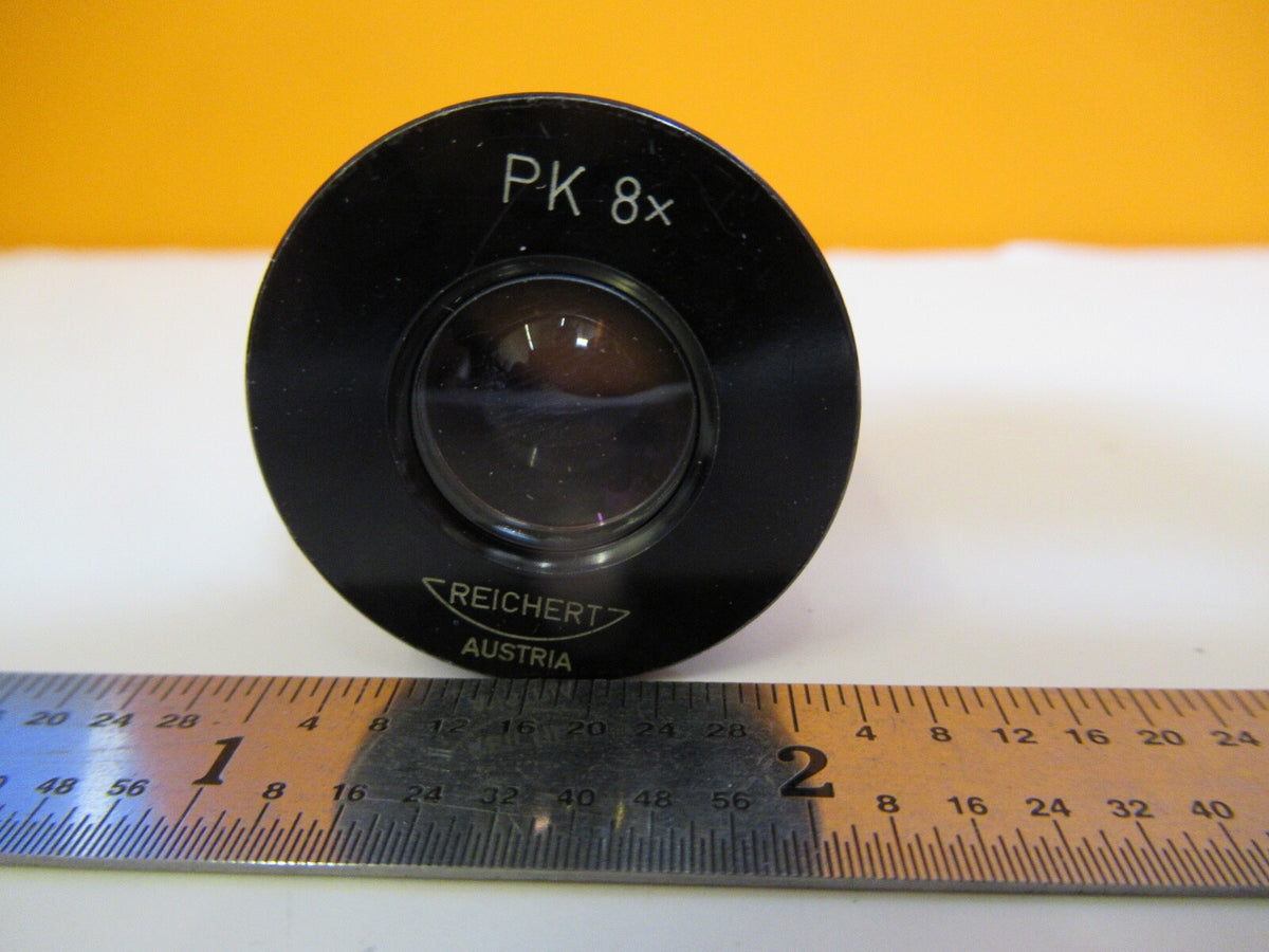 REICHERT AUSTRIA RARE PK 8X EYEPIECE OCULAR MICROSCOPE PART AS PICTURED &1E-C-46