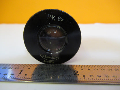 REICHERT AUSTRIA RARE PK 8X EYEPIECE OCULAR MICROSCOPE PART AS PICTURED &1E-C-46