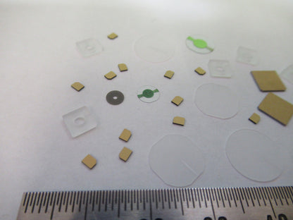 Lot Blanks Piezoelectric Quartz Crystal X-y-cut Gold Coated Piezo Sensor