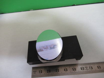 OLYMPUS JAPAN MOUNTED GLASS FLAT MIRROR MICROSCOPE PART AS PICTURED T4-A-26