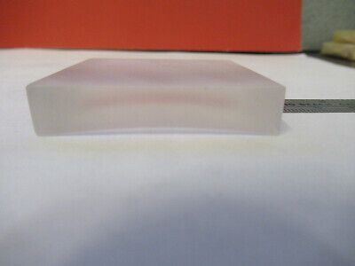 OPTICAL GLASS TRANSLUCENT CONCAVE PLANO RECTANGULAR LENS AS PICTURED #W8-FT-17