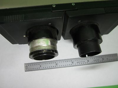 MICROSCOPE PART OLYMPUS JAPAN BINOCULAR HEAD OPTICS AS IS BIN#64-15