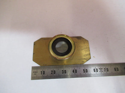 ANTIQUE BRASS COMPRESSORIUM STAGE LONDON MICROSCOPE PART AS PICTURED F8-A-42