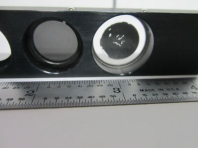 FOR PARTS MICROSCOPE PART SLIDE FILTER OPTICS AS IS BIN#M8-32
