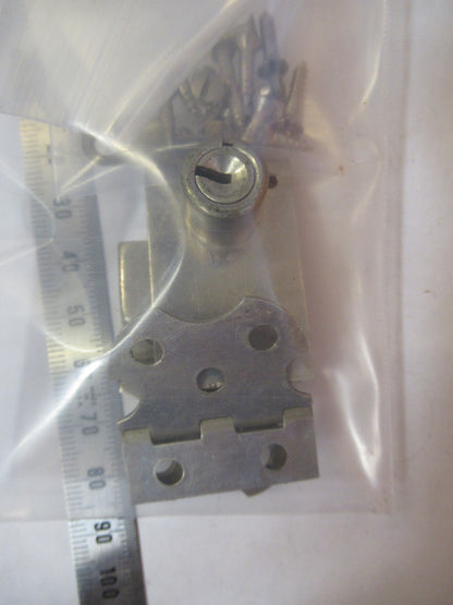 BAUSCH LOMB HINGES + LOCK WITHOUT KEY  MICROSCOPE PART AS PICTURED Q9-FT-84