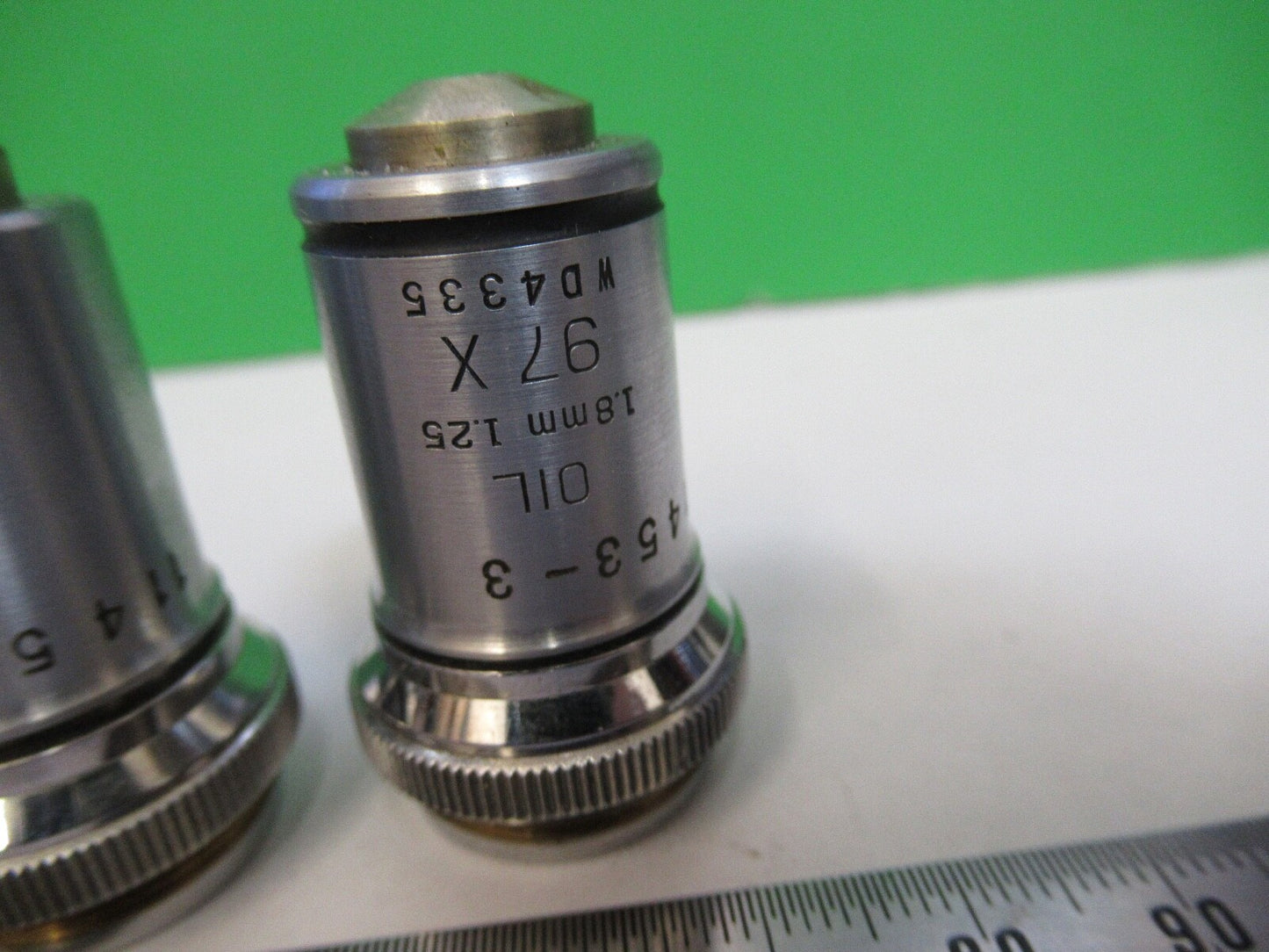 LOT OBJECTIVES UCLA BAUSCH LOMB SPENCER MICROSCOPE PART AS PICTURED Q7-B-40