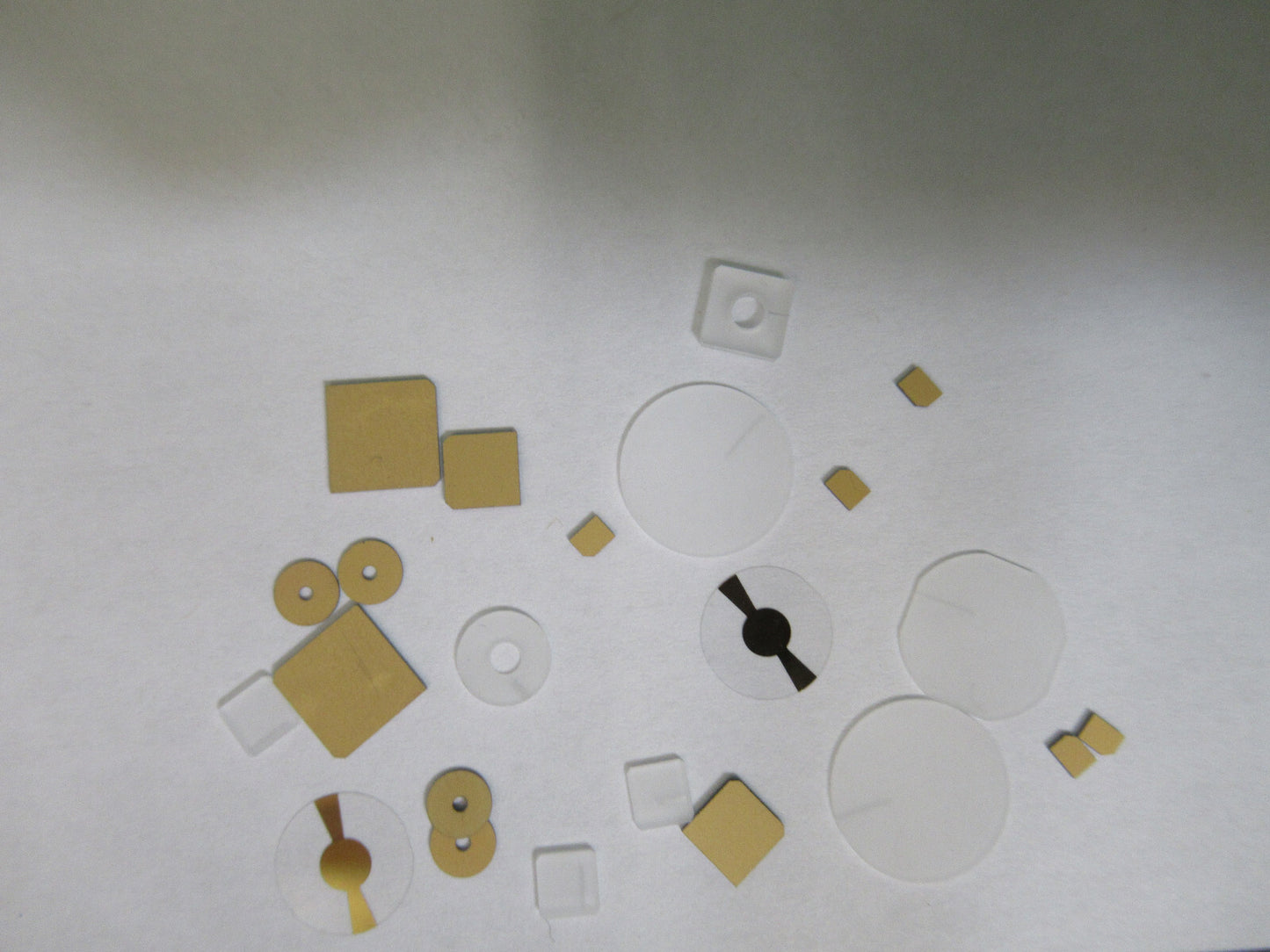 Lot Blanks Piezoelectric Quartz Crystal X-y-cut Gold Coated Piezo Sensor