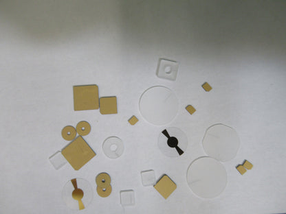 Lot Blanks Piezoelectric Quartz Crystal X-y-cut Gold Coated Piezo Sensor
