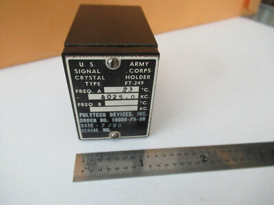 U.s. Army Signal Corps Resonator Quartz Crystal Frequency Control AS Pic