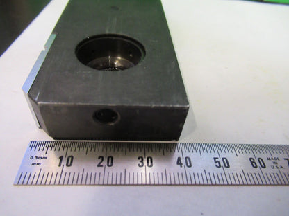 AUS JENA GERMANY SLIDE IRIS DIAPHRAGM OPTICS MICROSCOPE PART AS PICTURED T2-A-05