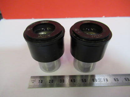 PAIR OLYMPUS JAPAN WF10X OCULAR EYEPIECE MICROSCOPE PART AS PICTURED T9-A-06