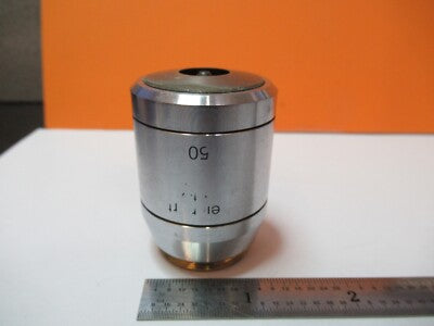 Polyvar Reichert Austria Objective 50X Ik Microscope Part AS Picture