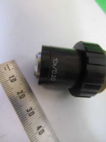 ZEISS JENA OBJECTIVE INFINITY 10X PLANACHROMAT GERMANY MICROSCOPE PART z1-b-53