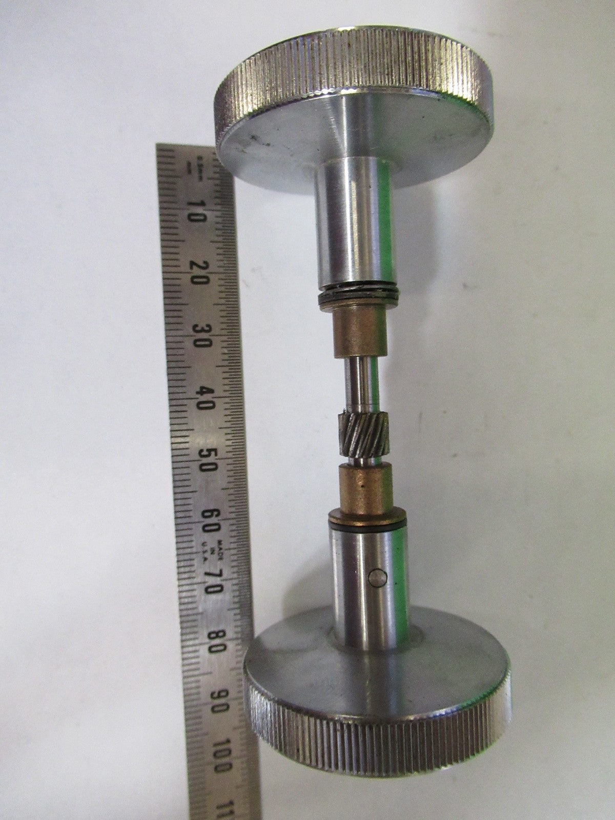 SPENCER AO SET of KNOBS STAGE ANTIQUE MICROSCOPE PART as pic T6-A-70