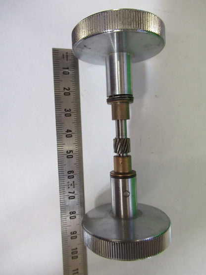 SPENCER AO SET of KNOBS STAGE ANTIQUE MICROSCOPE PART as pic T6-A-70