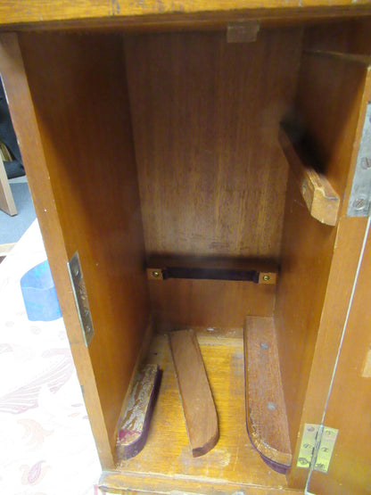 Empty Wood Cabinet for Antique Seibert Germany Microscope Part
