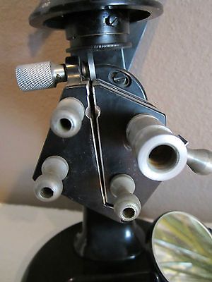 VINTAGE COLLECTABLE BAUSCH LOMB OPTICAL REFRACTOMETER OPTICS AS IS