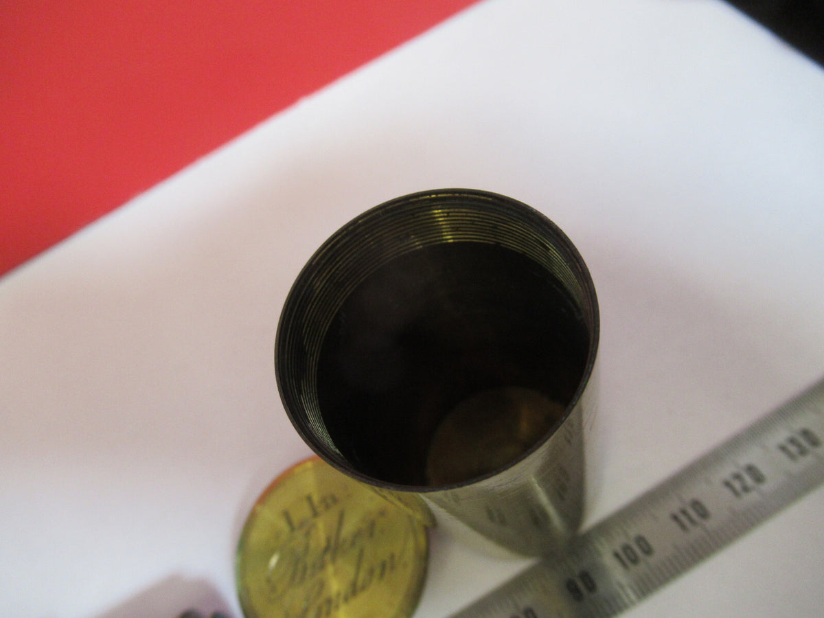 Antique Brass Baker London 1 inch Objective Microscope Part