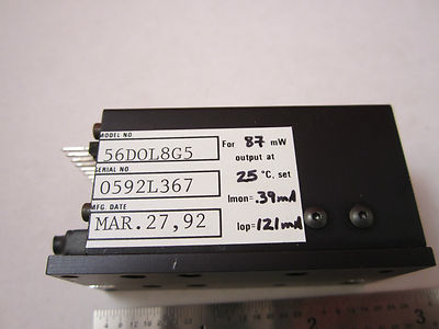 Optical Melles Griot Laser Diode 87 mW Optics