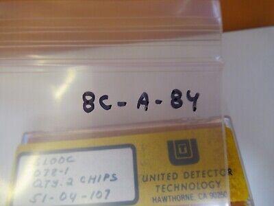 UDT UNITED DETECTOR TECHNOLOGY PHOTODIODE LOT 2 EA CHIPS LIGHT SENSOR &8C-A-84