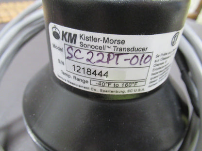 KISTLER MORSE ULTRASONIC SC22PT-010 SONOCELL HORN SILO SENSOR AS PICTURED TD-1