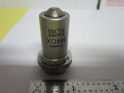 Microscope Part Unitron M40X Objective Optics