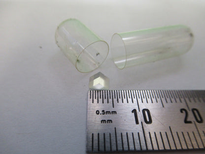OPTICAL MINI GLASS PRISM  MIL SPEC OPTICS MICROSCOPE PART AS PICTURED 80-B-03