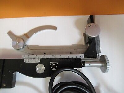 VICKERS UK ENGLAND STAGE MICROMETER CLIPS MICROSCOPE PART AS PICTURED &Q6-A-86