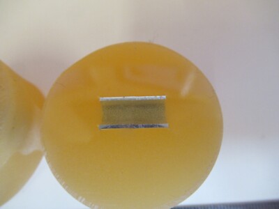 Lot 2 ea METALLOGRAPHIC METAL CROSS SECTION SPECIMEN MICROSCOPY SAMPLE &A7-A-29