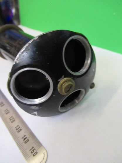ANTIQUE BAUSCH LOMB TUBUS + NOSEPIECE MICROSCOPE PART AS PICTURED S7-A-17